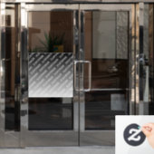 Gray (changeable color) Ombre & Text Pattern Fensteraufkleber (Büro Tür)