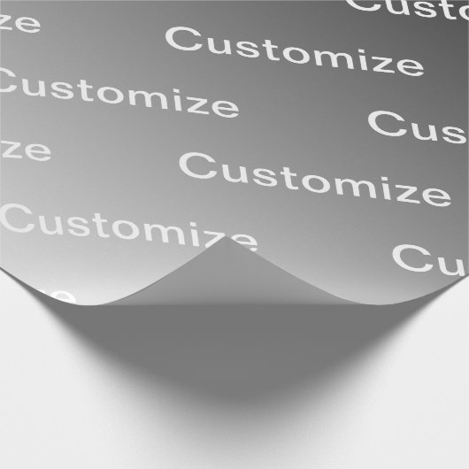 Gray (changeable color) Ombre & Text Pattern Geschenkpapier (Ecke)