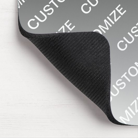 Gray (changeable color) Ombre & Text Pattern Mousepad (Ecke)