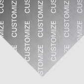 Gray (changeable color) Ombre & Text Pattern Seidenpapier (Ausschnitt)