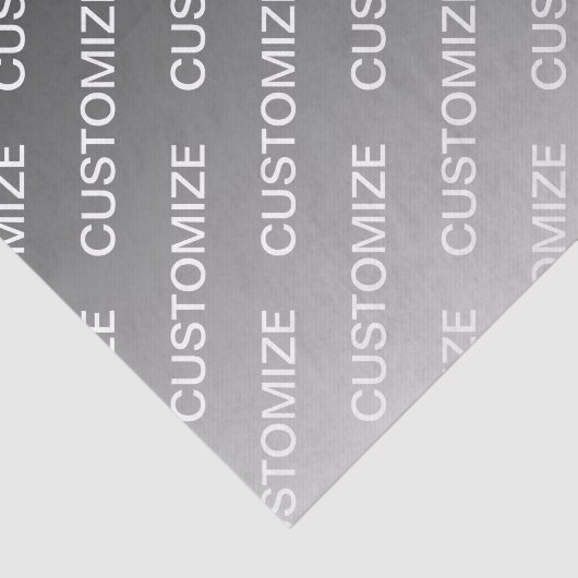 Gray (changeable color) Ombre & Text Pattern Seidenpapier (Ausschnitt)