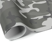 Gray Charcoal Camouflage Camouflage Geschenkpapier (Rolleneckpunkt)