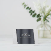 Gray/Charcoal Corporate Visitenkarte (Stehend Vorderseite)