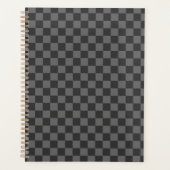 Gray Checkered Checkerboard Planer (Vorderseite)