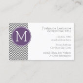 Gray Chevrons mit klassischer, benutzerdefinierter Visitenkarte (Rückseite)