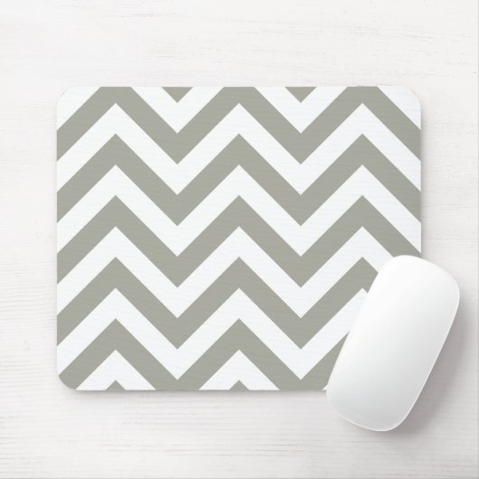 Gray Chevrons Zig Zag Muster Mousepad (Mit Mouse)