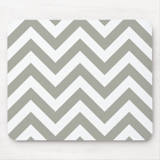 Gray Chevrons Zig Zag Muster Mousepad (Vorne)