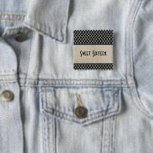 Gray Chic Quatrefolie Sweet 16 Button (Beispiel)