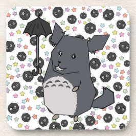 Gray Chinchilla Pastel Candy Stars Getränkeuntersetzer