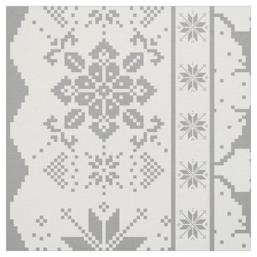 Gray Christmas Strickpullover Stoff (Muster)