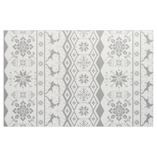 Gray Christmas Strickpullover Stoff (Fat Quarter (45,7 x 55,9 cm))