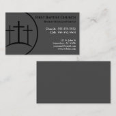 Gray Church Pastor or or Deacon Visitenkarte (Vorne/Hinten)
