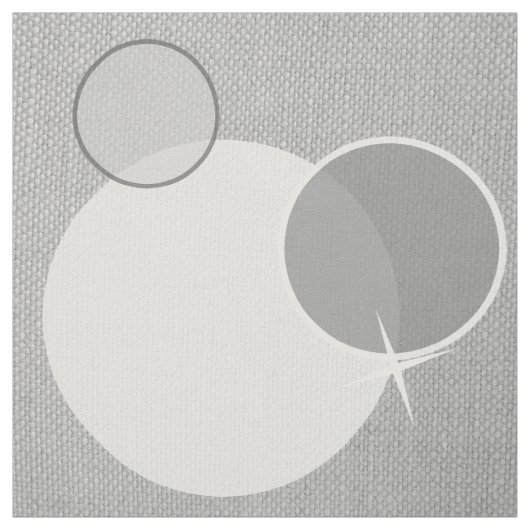 Gray Circle Pattern Stoff (Muster)