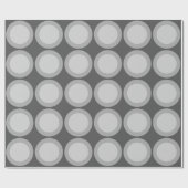 Gray Circles Geschenkpapier (Flach)