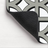 Gray Circles-Muster Mousepad (Ecke)