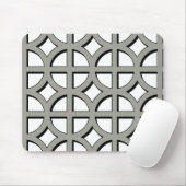 Gray Circles-Muster Mousepad (Mit Mouse)
