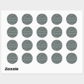 Gray Circles Runder Aufkleber (Blatt)