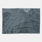 Gray Circuit Board Handtuch (Horizontal)