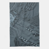 Gray Circuit Board Handtuch (Vertikal)