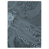 Gray Circuit Board Klemmbrett (Rückseite)