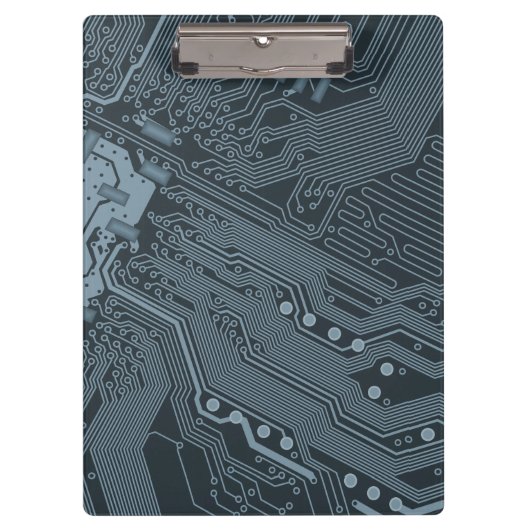 Gray Circuit Board Klemmbrett (Vorderseite)