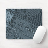 Gray Circuit Board Mousepad (Mit Mouse)