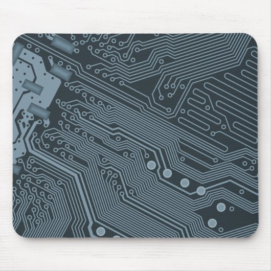 Gray Circuit Board Mousepad (Vorne)