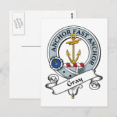 Gray Clan Abzeichen Postkarte (Vorne/Hinten)
