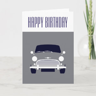 Gray Classic Mini Cooper Karte
