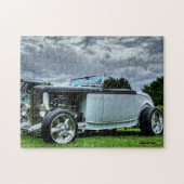 Gray Classic Roadster Antik Car Puzzle (Horizontal)