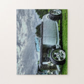 Gray Classic Roadster Antik Car Puzzle (Vertikal)