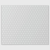 Gray Classic Vintag Polka Dot für Urlaubsgeschenke Geschenkpapier (Flach)