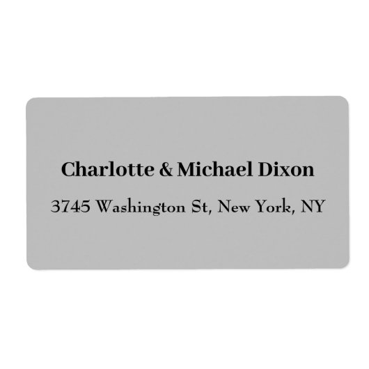 Gray Classical Stilvoll Eleganter Familienname (Vorne)