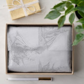 Gray Clipper Ships auf White Decoupage Seidenpapier (Geschenk)