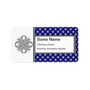 Gray Clover Ribbon von Kenneth Yoncich Adressaufkleber