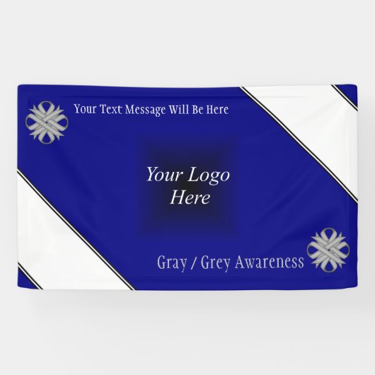 Gray Clover Ribbon von Kenneth Yoncich Banner (Horizontal)