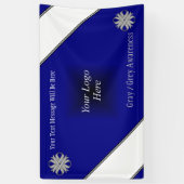 Gray Clover Ribbon von Kenneth Yoncich Banner (Vertikal)