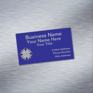 Gray Clover Ribbon von Kenneth Yoncich Magnetische Visitenkarte