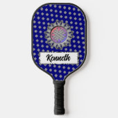 Gray Clover Ribbon von Kenneth Yoncich Pickleball Schläger (Vorderseite)
