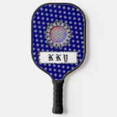 Gray Clover Ribbon von Kenneth Yoncich Pickleball Schläger (Rückseite)