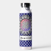 Gray Clover Ribbon von Kenneth Yoncich Trinkflasche (Links)
