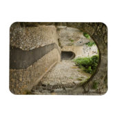 Gray Cobblestone Street, Frankreich Magnet (Horizontal)
