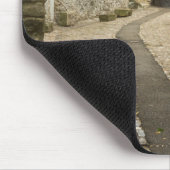 Gray Cobblestone Street, Frankreich Mousepad (Ecke)