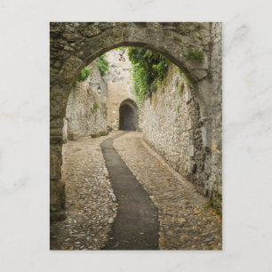 Gray Cobblestone Street, Frankreich Postkarte