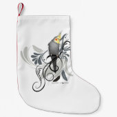 Gray Cockatiel Kleiner Weihnachtsstrumpf (Vorderseite)