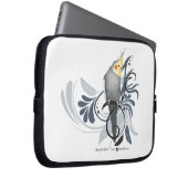 Gray Cockatiel Laptopschutzhülle (Vorne Rechts)