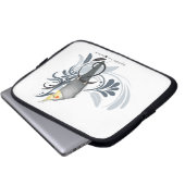 Gray Cockatiel Laptopschutzhülle (Vorne Knopf)