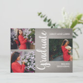 Gray Collage Drei Foto Abschluss Textur (Stehend Vorderseite)