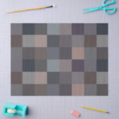 Gray Color Checkerboard Seidenpapier (Basteln)