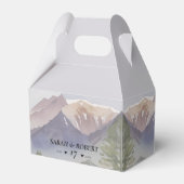 Gray Colorado Mountain Wedding Geschenkschachtel (Vorderseite)